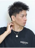 ソフトツイストスパイキーアップバング【刈り上げ】