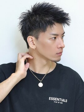 ベーア メロー(Bar mellow) ソフトツイストスパイキーアップバング【刈り上げ】