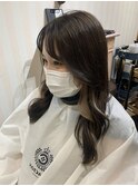 inner color × white beige