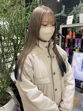 ゼスト 吉祥寺店(ZEST) 【韓国ヘア】モテミルクティーベージュ×裾カラー 青木桜