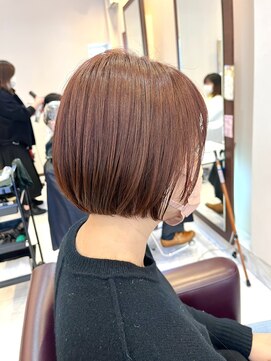 ルセ イノベーション 白岡本店(Ruse innovation) ショートボブ×ピンク
