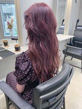 エウペ 渋谷(WEUPE) 斜めバング/グレージュカラー/デザインカラー/シルキーベージュ