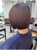小顔タッセルボブ×美髪[ぱつっとボブ/縮毛矯正/横浜韓国]
