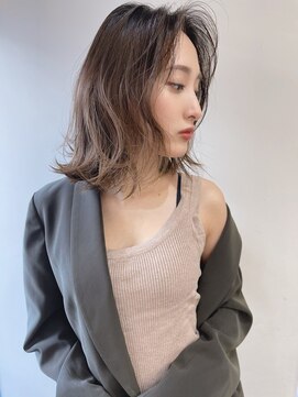 ラル 立川南口(lar) ラベンダーベージュミディアム_くびれミディラベンダーカラー