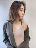 ラベンダーベージュミディアム_くびれミディラベンダーカラー