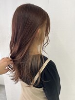 アオアクア バイ グルグル 小岩店(ao akua by GULGUL) .coral pink×beige earring.