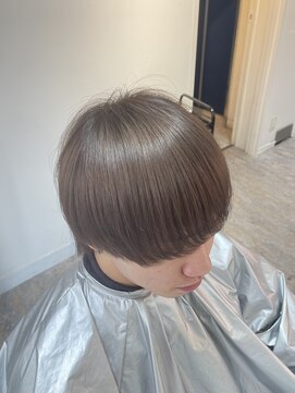 ブレンド 渋谷(BLend) ハイライトカラーマチルダボブインナーグレージュ前髪