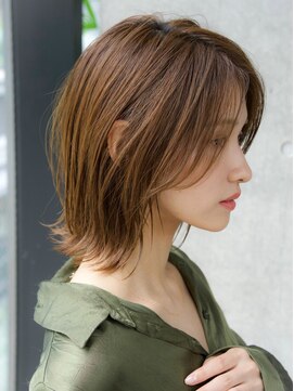 エインアンリー 表参道(AIN.ANLY.) セミディ姫カットフェイスレイヤーナチュラルカール前髪パーマ