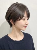 ショートヘア/ボブ/可愛い丸み/簡単スタイリング/20代30代