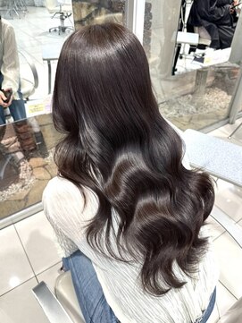 フォルテ 榛原パームス店 黒髪カタログボブルフネビージュ小顔ワンレン髪質改善白髪ぼかし