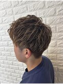 メンズ　ショート×ハイライト