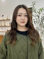 オーリーエトワ 御器所(oorry.etwa)&nbsp;カーテンバングロングレイヤーカット20代