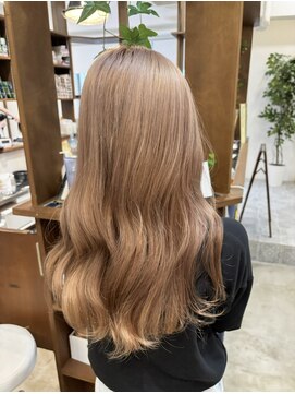 ラック 津田沼(LUCK) ミルクティーベージュ/ダブルカラーインナーカラーケアブリーチ