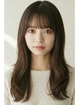 エス 天満扇町(esu)&nbsp;ya透明感ブラウンカラー/レイヤーカット/顔周りカット