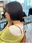 ミニボブ黒髪ボブ髪質改善ストレートパーマ縮毛矯正