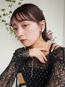 アイティー バイ アルバム 中野店(IT by ALBUM) 顔周りレイヤー韓国ヘア美髪ミディアムボブ_ba522091