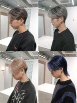 エン 栄店(enne)&nbsp;メンズハイトーン×刈り上げセンターパート