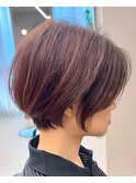 耳かけ丸みショート/レイヤー/30代/40代/50代