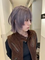 リノ(RLINO)&nbsp;【名古屋、栄】レイヤーカット/ラベンダーグレー