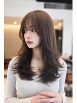 ケシキ 表参道 原宿(kesiki.)&nbsp;ミディアムレイヤー/顔周りレイヤー/ハッシュカット/韓国へア