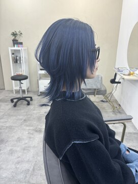 ウノヘアー(UNO HAIR) ダブルカラー／ミディアム／ウルフレイヤー／顔まわりカット