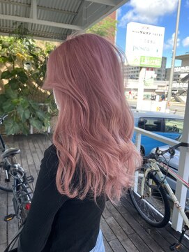 ラッシュヘアエン(Rush hair en) ブロンド/カラー/ブリーチ/倉敷/ワンホンヘア/レイヤーカット