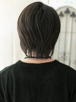 グルーミングサロン バーバー キャッスル 北浦和西口(Grooming salon Barber Castle)&nbsp;20代30代ダークアッシュ斜めバングウルフメンズカットI北浦和