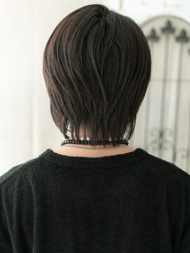 グルーミングサロン バーバー キャッスル 北浦和西口(Grooming salon Barber Castle) 20代30代ダークアッシュ斜めバングウルフメンズカットI北浦和