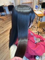 ヘアーショップ エヌアンドエー 越谷店(hair shop N&A) 髪質改善×艶感ロング/ナチュラル美髪でまとまる王道ストレート