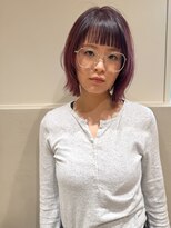 アクシス カリヤ(`AXIS KARIYA)&nbsp;ミルクティーブロンド/ダークブルー/デジタルパーマ/刈谷/安城