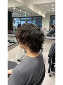 波巻きパーマ