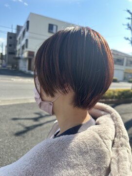 シータ 東川口(THETA) 丸みショート×チェリーレッド