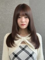 ロンドロゼ 池袋(Lond rose) ミニウルフレイヤーカット顔周り前髪韓国ミディアムロング/池袋