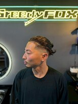 グリーディーフォックス 三軒茶屋(GreedyFOX) 波巻き/マッシュパーマ/ウルフ/ハイライト<理容室>三軒茶屋