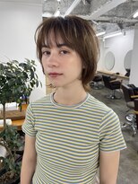 シー 自由が丘(sii.)&nbsp;くびれショート/透け感前髪の大人ニュアンスヘア