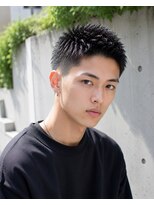 MEN's Baguz  MEN'Sカット/ MEN'Sパーマ/ MEN'Sカラー&nbsp;スパイキーショートフェードツイストパーマ韓国風メンズ束感