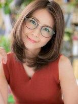 カバーヘア ブリス 大宮西口(COVER HAIR bliss)&nbsp;センターパートくすみカラー艶カラー小顔ロブ大宮20代30代40代a!