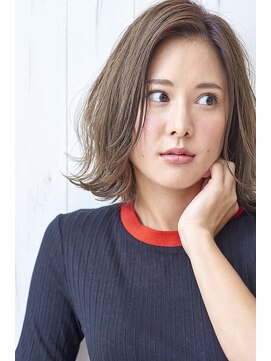 ノアパルフェ 銀座(noah parfait) 【noah parfait銀座】フェザーボブ♪とろみグレージュ