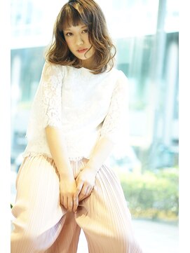 ソファ ヘア 仙台(Sofa) イルミナの透明感♪大人可愛いフリンジバングボブ