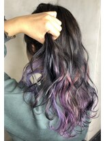 オースト ヘアー ステラ 新宿店(Aust hair Stella)&nbsp;インナーユニコーンカラー＊ピンクパープル【YAMA】