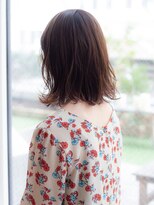 銀座大人可愛い小顔濡れ髪ウェットヘア透け感艶カラー外ハネボブ
