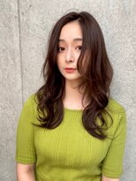 ユアーズ ヘア 恵比寿本店(youres hair) 大人ロングヘアかきあげロング　フェアリーカールゆる波ウェーブ