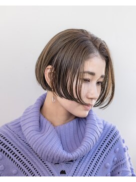 ルプラ ガーデン(le-pla garden) ショートボブ#ブリーチなし#ショートカット#ダメージレスカラー