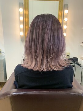 コワファースト  させぼ五番街店(COIFF1RST) ピンク×バレイヤージュ