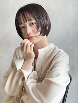 アルバム 池袋(ALBUM)&nbsp;前上がりボブ_ホワイトグレージュネビージュこなれミディ_29247