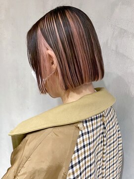 アイティー バイ アルバム 浦和店(IT by ALBUM) インナーピンク_外ハネボブセクションカラー_ba386841