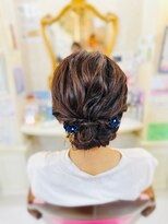 美容室 ティンカーベル 浴衣ヘア