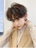 デジタルパーマレイヤーカット顔周り前髪ショートボブ/千葉