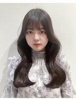 ワン バイ ジエクト(One by The Ect)&nbsp;【レイヤーロング】黒髪アッシュカラー透明感パープルブラック