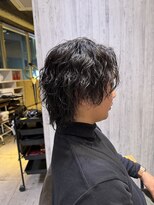 アクシー ヘアーアンドメイク(AXY HAIR&MAKE)&nbsp;波巻きパーマ/ハイライト/束感マッシュ/ブロンド/新宿